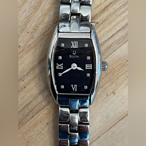 Bulova Ladies Watch Abalone Dial Stainless Bracelet Hidden Clasp 96C97 - Picture 1 of 15